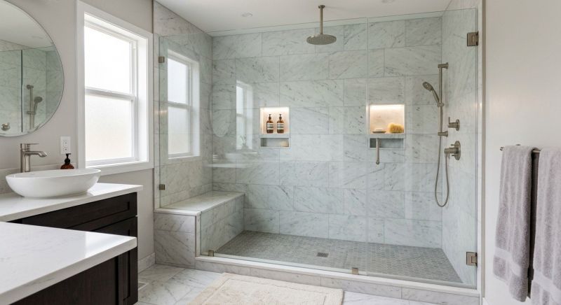 Granite Shower Installation in Framingham, MA